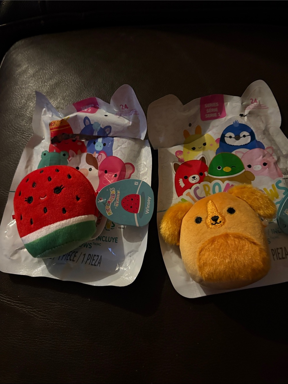 Plush Watermelon & Orange Puppy Mini Set - Soft Kids Stuffed Animals